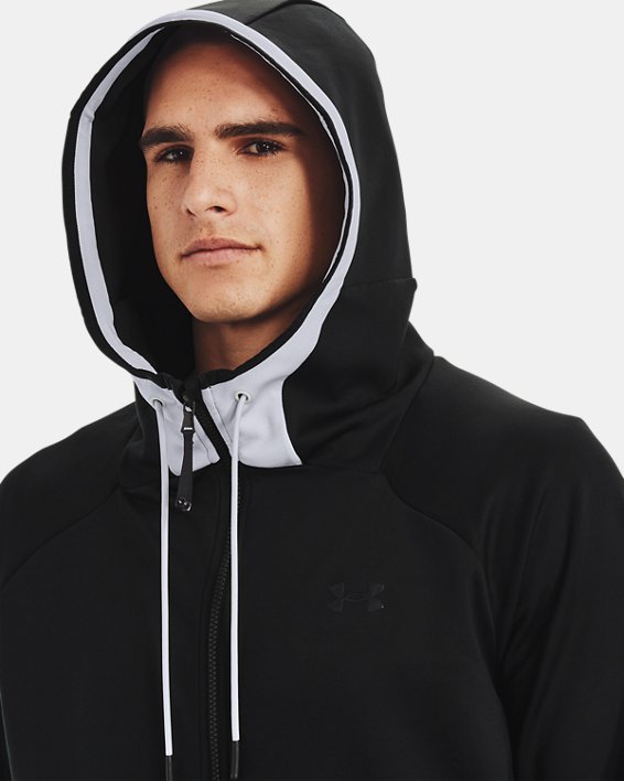 Maillot UA RECOVER™ Full Zip pour homme, Black, pdpMainDesktop image number 3